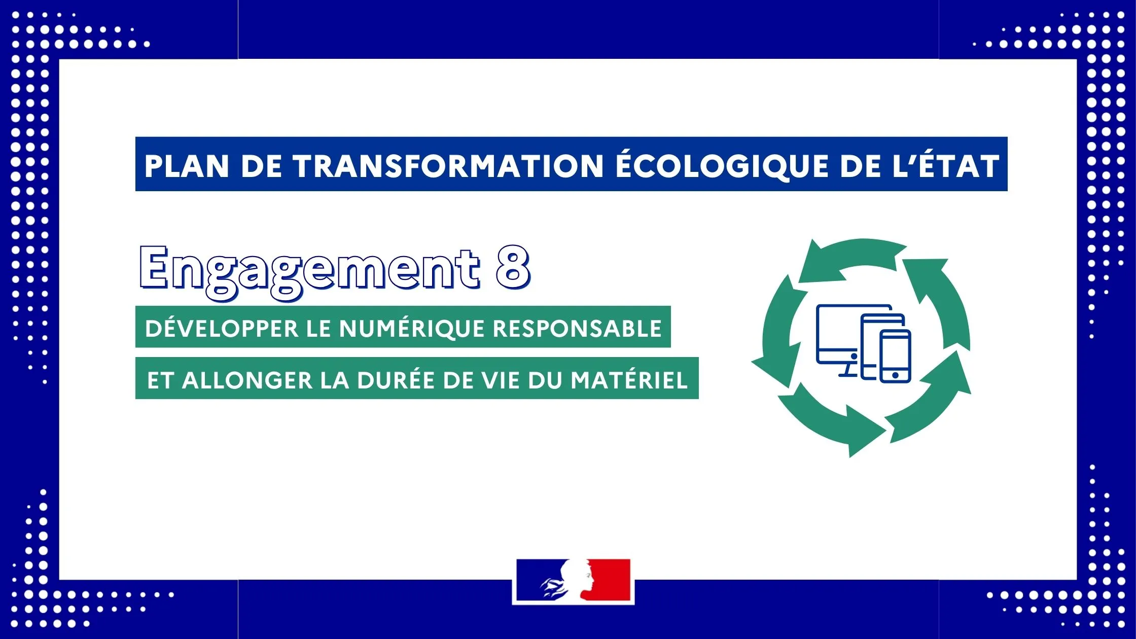 Mesure 8 du plan de transformation écologique pour un nuémrique responsable.